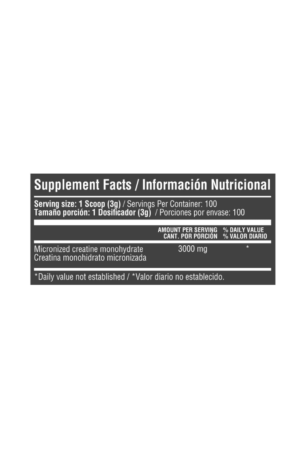 Creatina Monohidratada 3g