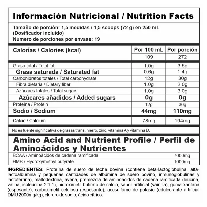 BiPro Mass - Proteína de suero de leche + HMB