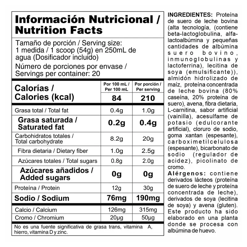 Bipro Ripped - Proteína de suero de leche